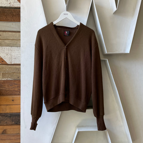 80’s Brown Cardigan - Large