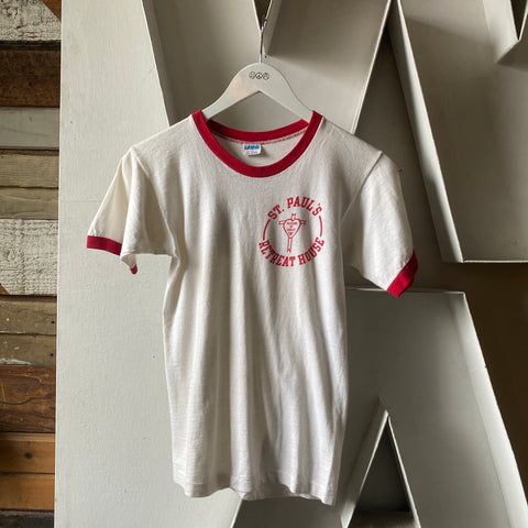 70’s Passion of Christ Champion Blue Bar Tee - Small