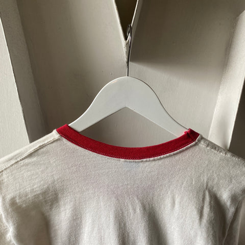 70’s Passion of Christ Champion Blue Bar Tee - Small