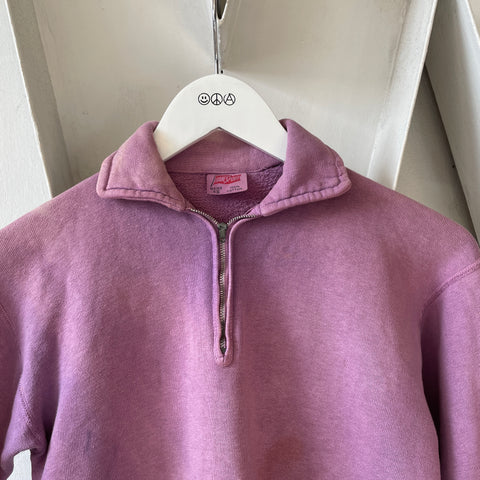 50’s HaneSport Quarter Zip Sweatshirt - Small