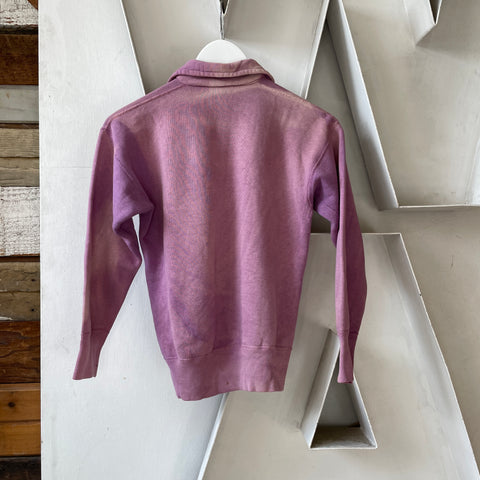 50’s HaneSport Quarter Zip Sweatshirt - Small