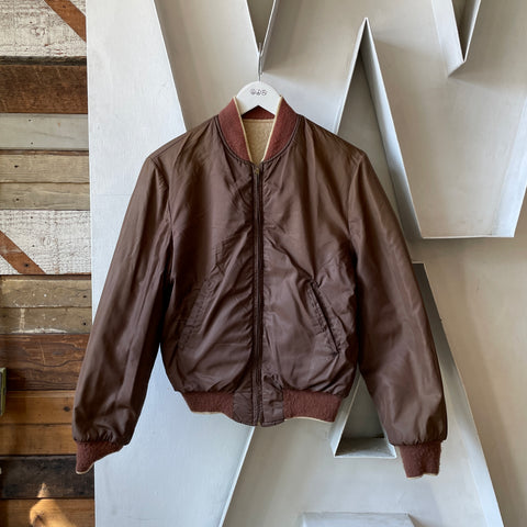 50's Reversible Blank Varsity Jacket - Medium