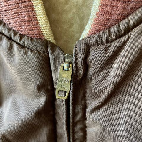50's Reversible Blank Varsity Jacket - Medium