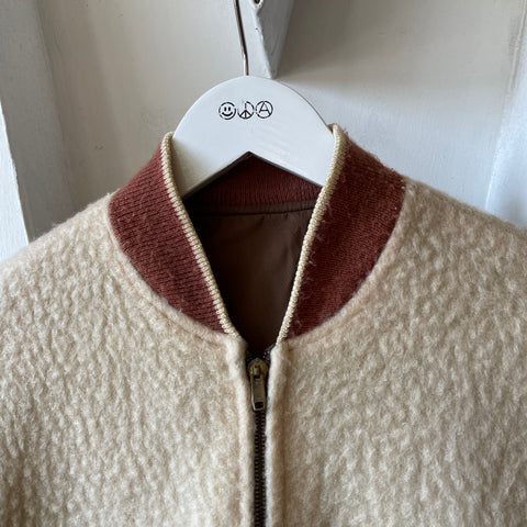50's Reversible Blank Varsity Jacket - Medium