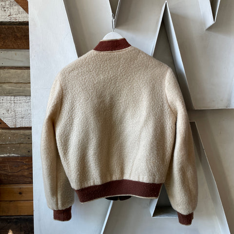 50's Reversible Blank Varsity Jacket - Medium