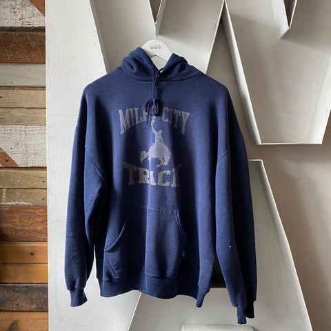 90's Russell Miles City Hoodie - XL