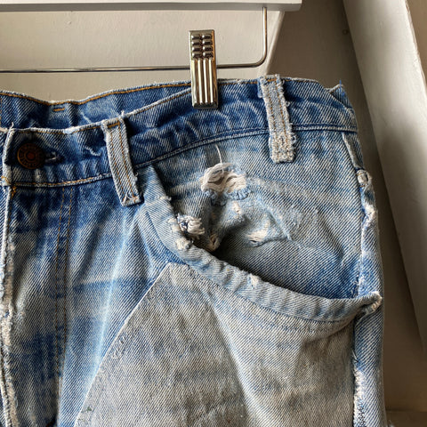 80's Patchwork Orange Tabs - 35” x 32”