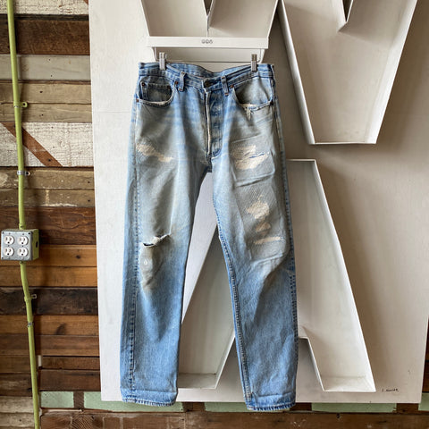 80's Repaired Levi’s - 33” x 33”