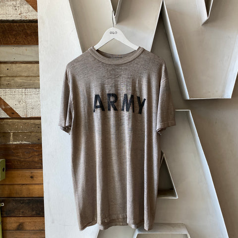 80's Paper Thin Army Tee - XL