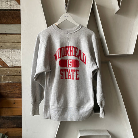 90’s Moorhead State Reverse Weave Crewneck - Medium