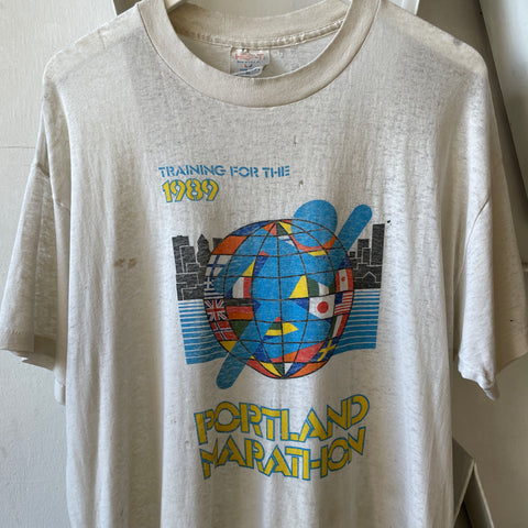 80’s Paper Thin Portland Marathon Tee - XL
