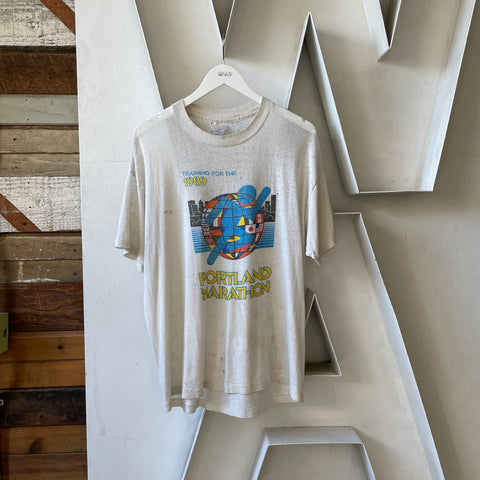 80’s Paper Thin Portland Marathon Tee - XL