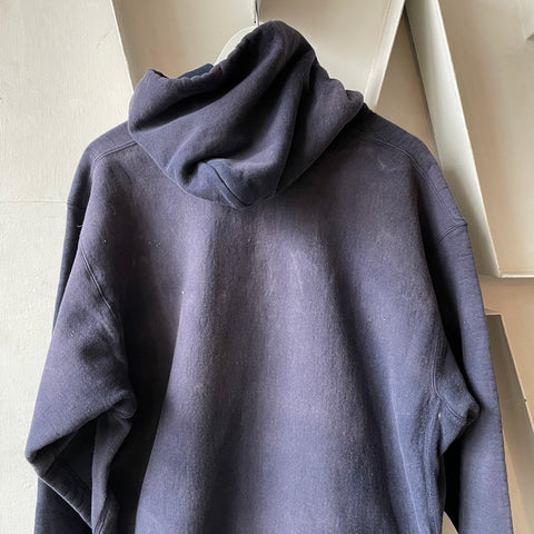 80’s Faded Weave Hoodie - Large