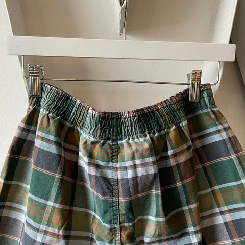 60’s Brent Plaid Shorts - Small