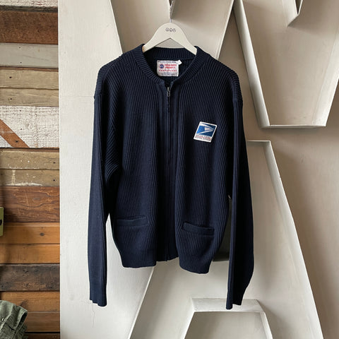 90's USPS Zip-Up Sweater - Large