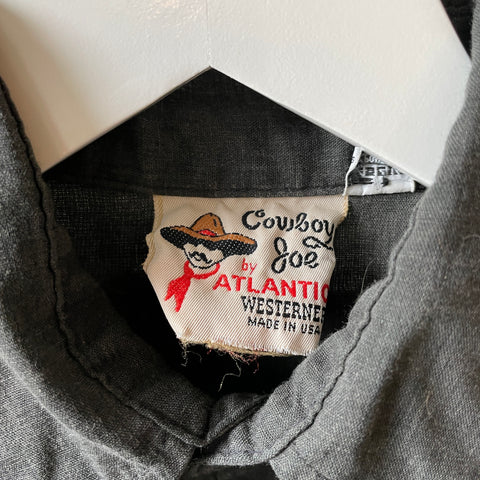 70’s Embroidered Western Shirt - Small