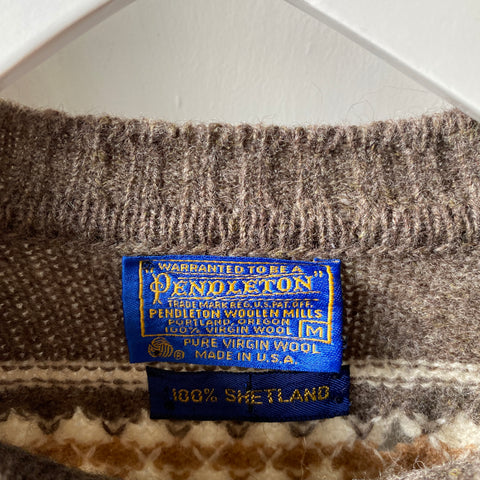 80's Thrashed Pendleton Sweater - Medium