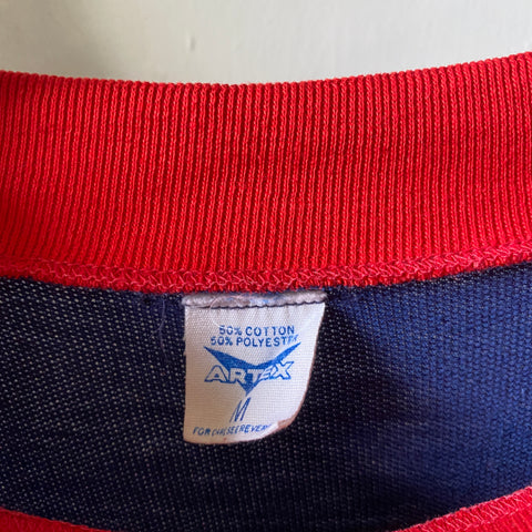 70’s Color Block Football Tee - Medium
