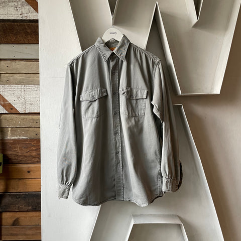 50’s Twill Work Shirt - Medium