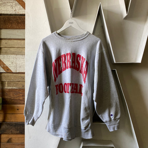 80’s Nebraska Football Reverse Weave - XXL