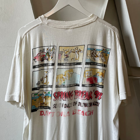 90’s Calvin and Hobbes Daytona Beach Tee - XL