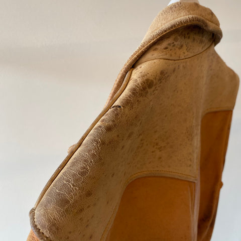 60's Two Tone Leather Jacket - Small