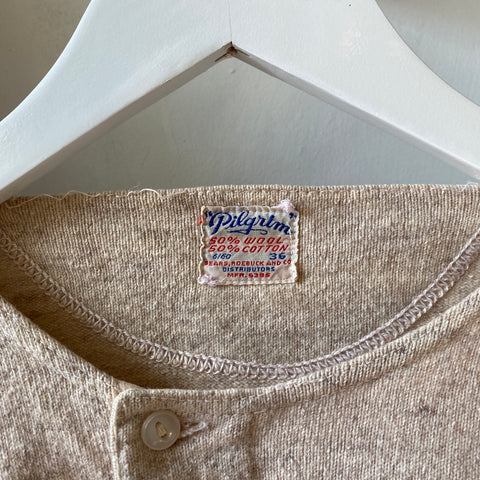 40's Wool Henley - Medium