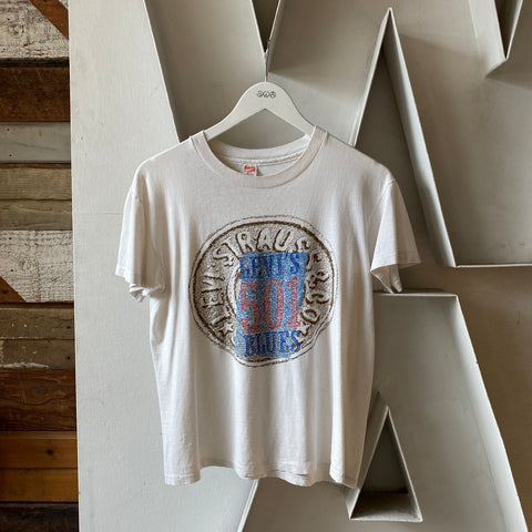 80's Levi's 501 Blues Tee - Medium