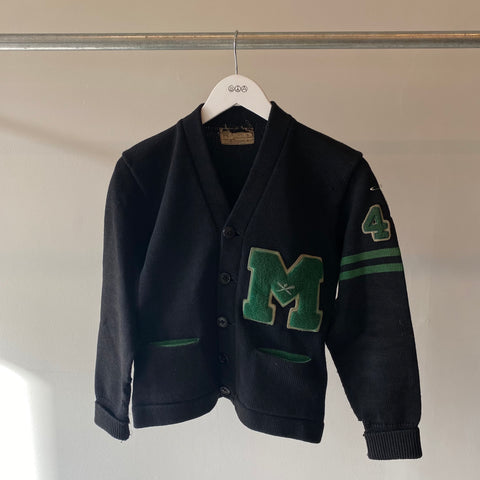 1940s Collegiate Cardigan - Small