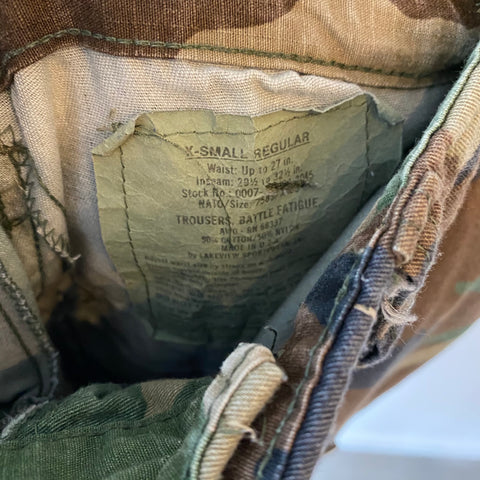 Camo Pants 26”-27” x 27”