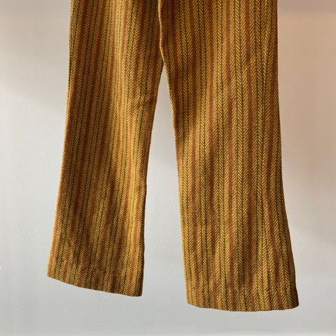 70's Patterned Wool Pants 30” x 29”