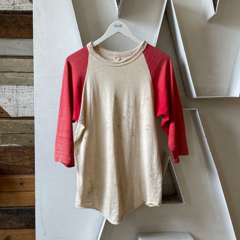 50’s Russell Southern Thrashed Raglan Tee - Medium