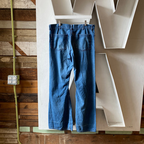 70's Repaired Dungarees - 35” x 31.5”