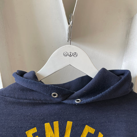 70’s Russell Boxy Painted Track Hoodie - Large
