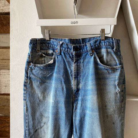 80’s Orange Tab Flared Levi’s - 34” x 33”