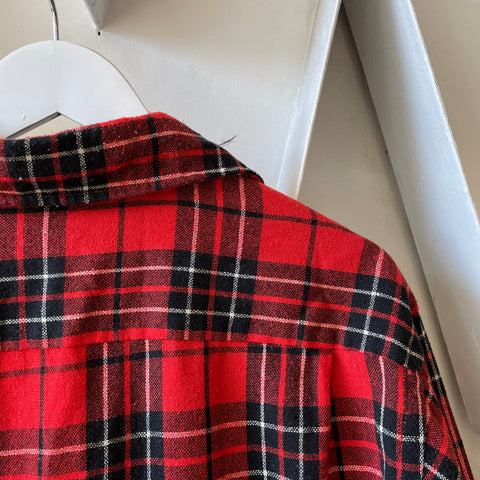 70’s Plaid Button-Up - Large