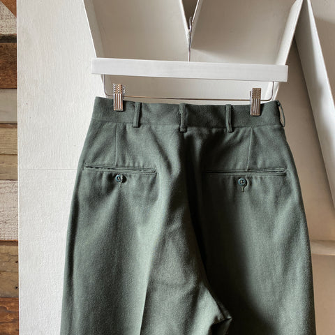 60's Mil-Spec Wool Trousers - 27” x 31”