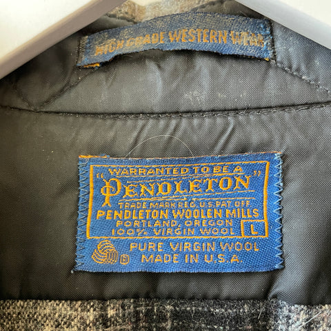 70's Pendleton Western Flannel - Large