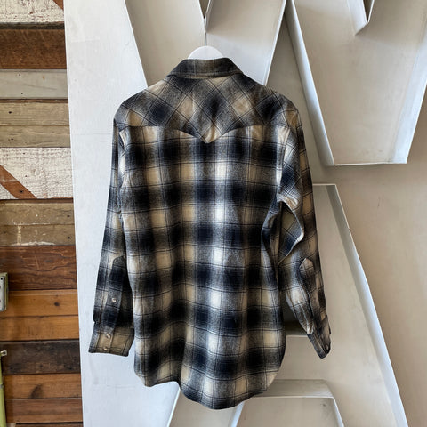 70's Pendleton Western Flannel - Large