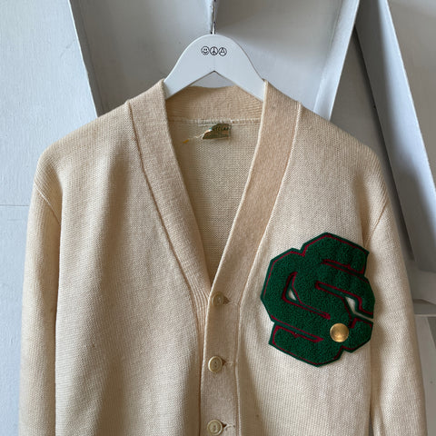 40’s Penney’s Sportclad Wool Varsity Cardigan - Small
