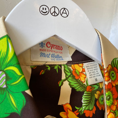 70’s Art Nouveau Cigarette Shirt - Medium