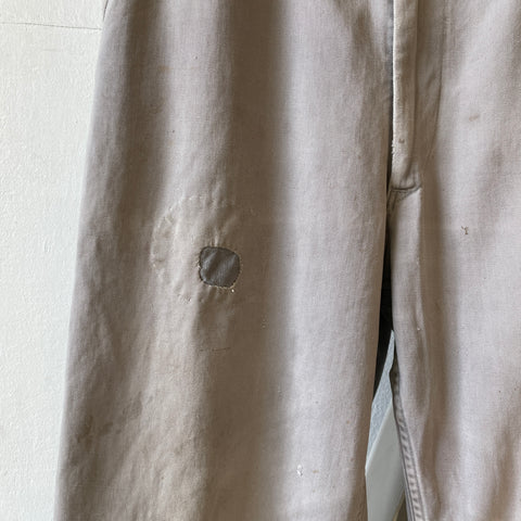 50’s Thrashed & Repaired Sail Cloth Trousers - 31” x 27”