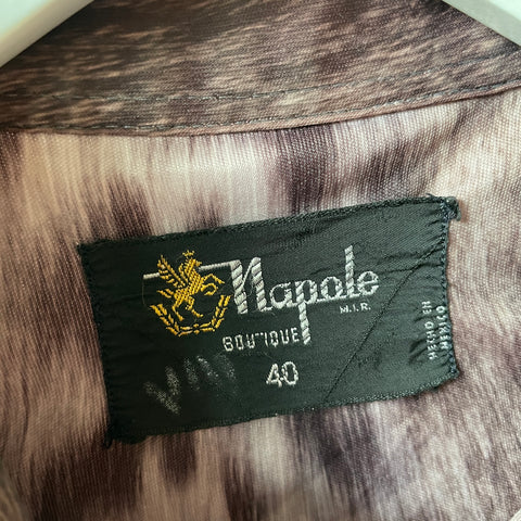 70’s Napole Animal Print Button Up - Small