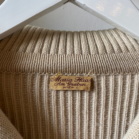 70’s Collared Cardigan Sweater - Large