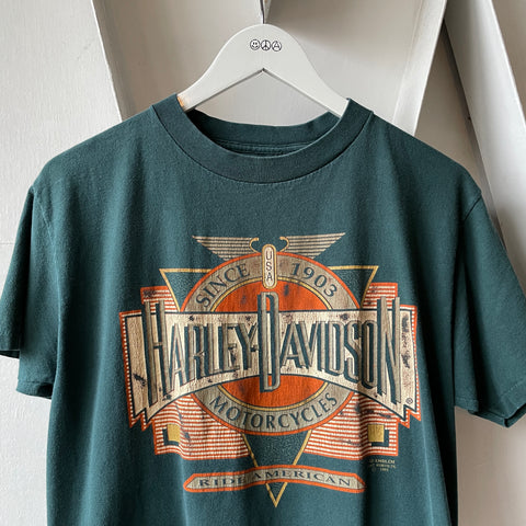 90’s Harley Davidson Logo Tee - Medium