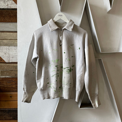 60’s Painter Quarter Zip Sweatshirt - Medium