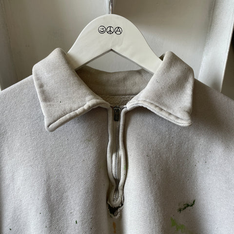 60’s Painter Quarter Zip Sweatshirt - Medium