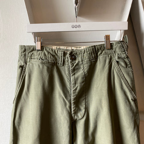 WW2 M-43 Cotton OD Field Trousers - 26”-29” x 30”
