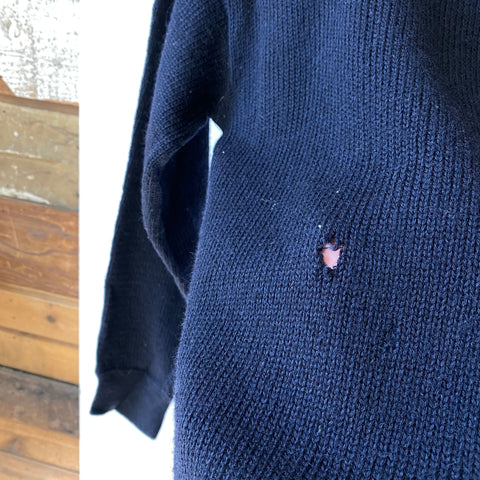 40's Stenciled Deck Sweater - Medium