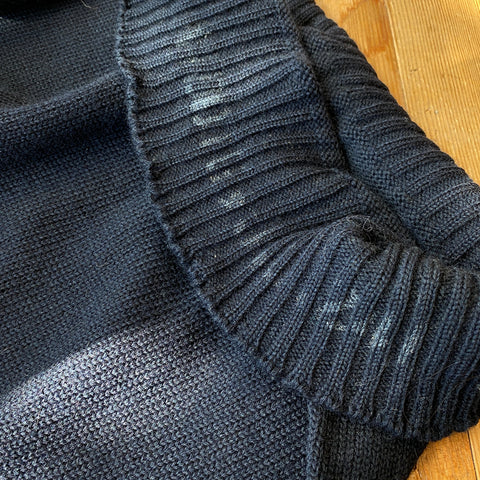 40's Stenciled Deck Sweater - Medium